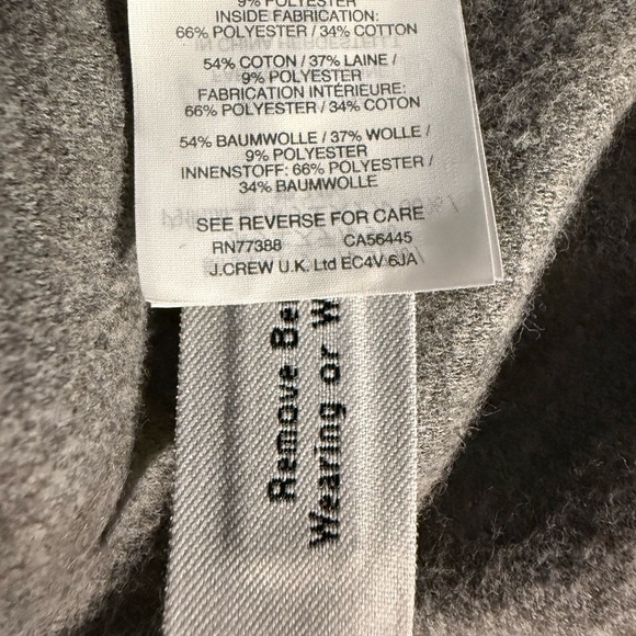 MADEWELL STANZA HERRINGBONE COAT CAMEL WOOL BLEND SIZE XS - Picture 12 of 13